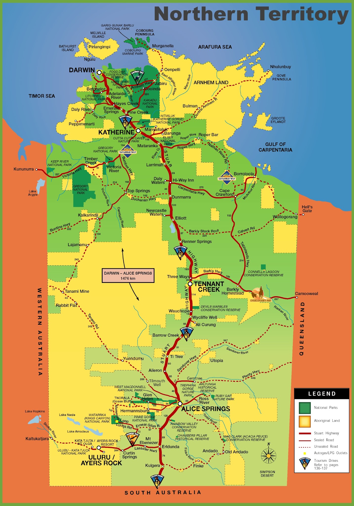 Katherine Northern Territory Australia Map - United States Map